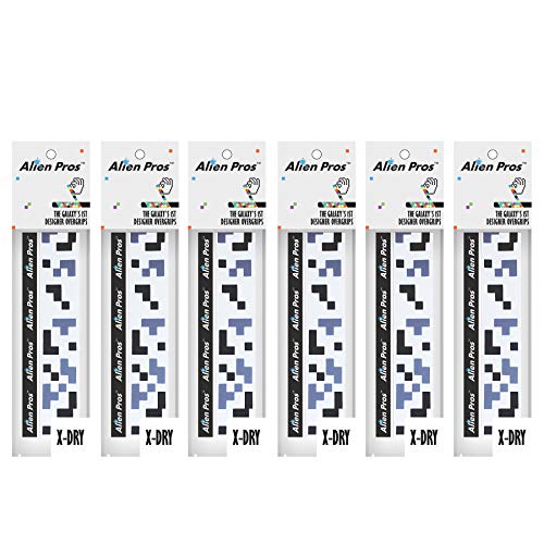image for ALIEN PROS Tennis Racket Grip Tape (6 Grips) – Precut and Dry Feel T