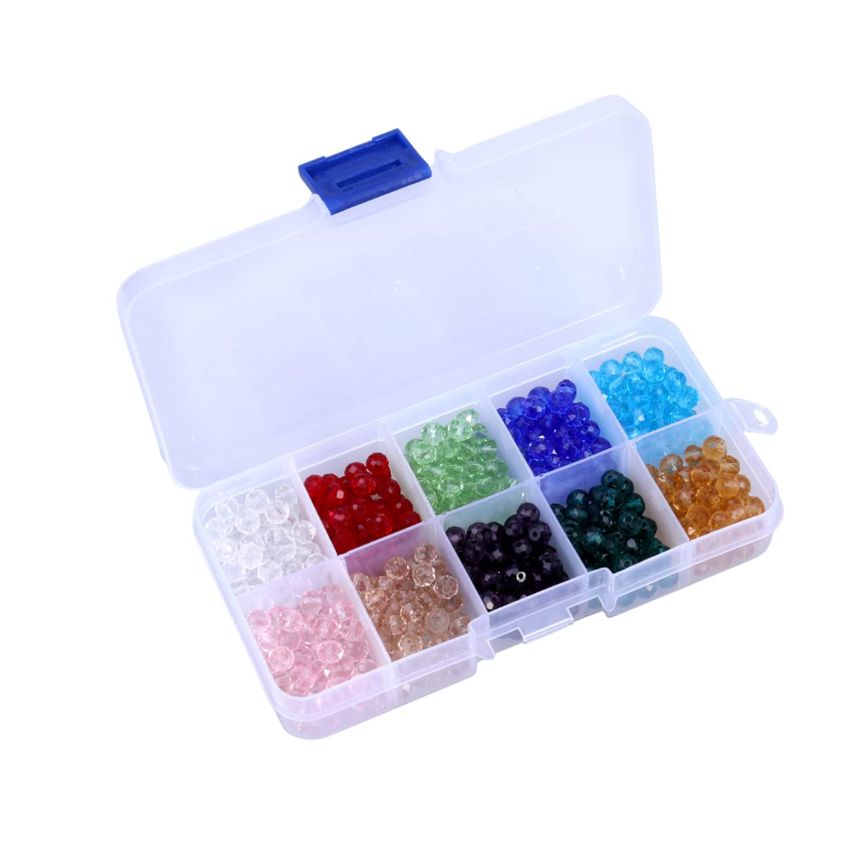 TEHAUX 1500stücke Glasperlen Farben Schmuck Bastelset Mit Aufbewahrungsbox Für Armbänder Und
