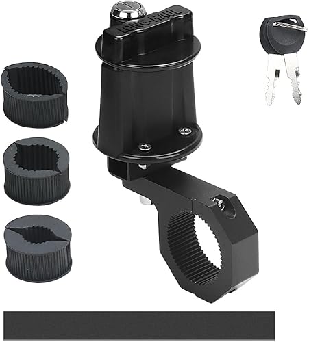 LCGP Soporte para tanque de gasolina UTV ATV para tanque de gasolina de 3L 5L con llave y soporte de tanque de bloqueo, se puede instalar en