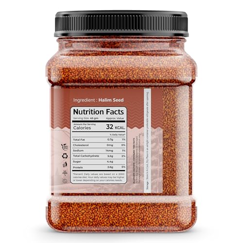 Image of Earthy Eats Halim Seeds 1000 G| Garden Cress Seeds | Edible Seeds for Cooking and Baking | Traditional Indian Ingredient | Small, Nutty-Flavored Seeds for Various Culinary Uses