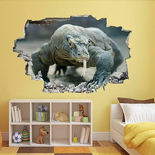 Komodo Dragon Lizard Reptile Wall Sticker Mural Decal Kids Room Home Decor #TOP1