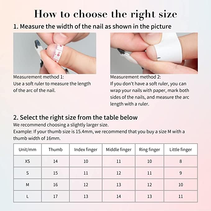 Miniatura 5 de Lovely Cat Nail Art - Uñas francesas a presión con punta azul rosa con diamantes de imitación y purpurina gruesa, lindas uñas postizas ovaladas