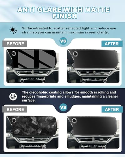 Image of CDEFG UPGRADED Matte Anti Glare for 2024 2025 2026 Chevy Equinox EV Screen Protector, Tempered Glass 17.7-Inch Touchscreen [No Glare & Fingerprint], for 2024-2026 Chevrolet Equinox EV Accessories 9H