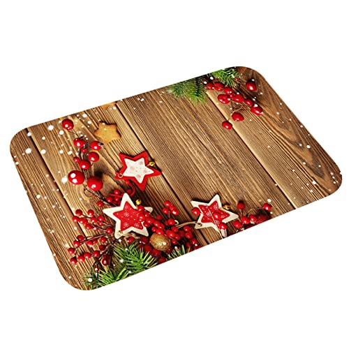 Image of Christmas Door Mat Anti-Slip Home Decor for Entrance New Year Indoor Outdoor Style 2