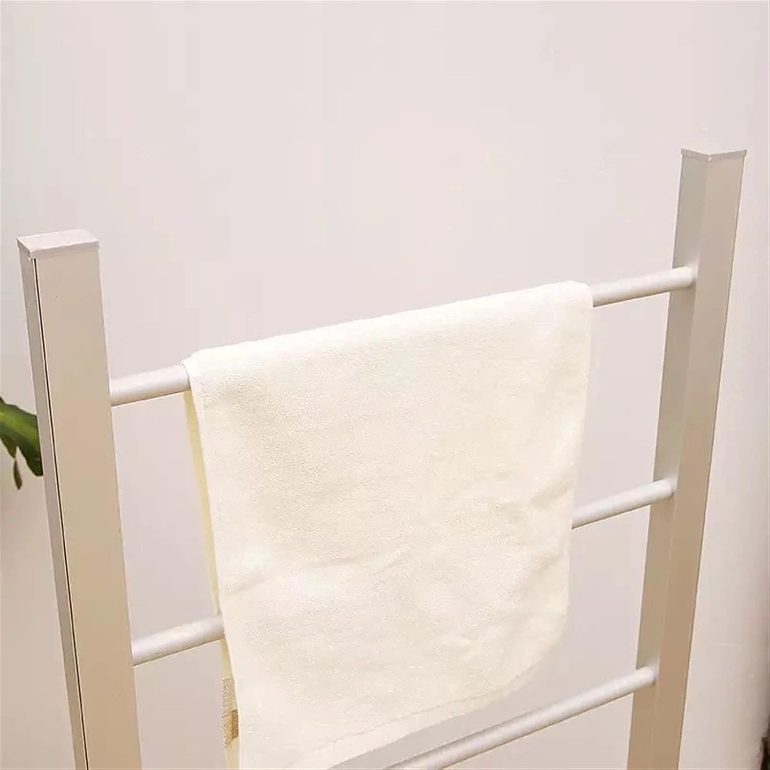 Towel Rack Bathroom Towel Drying Rack Freestanding Aluminum Alloy Heater Towel Warmer Plug-in Drying Rack Brushed Built-in Thermostat Easy Install