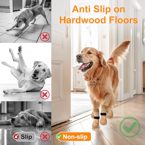 BEAUTYZOO Meias Para Cães Para Evitar Lamber As Patas, Sapatos Para Cães Para Pavimento Quente, Bota
