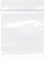 Vista 1 de Plymor 1.5" x 1.5" (paquete de 500), bolsas de plástico con cierre de 2 mil con cremallera