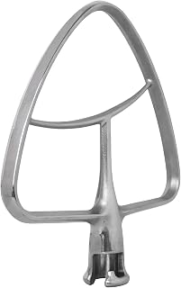 Stainless Steel Flat Beater Ideal for KitchenAid 4.5-5 QT Tilt-Head Stand Mixer, Mixing Bowl Paddle Attachment Replacement for KSM120, KSM150, KSM150A, KSM151PS, KSM152, KSM153