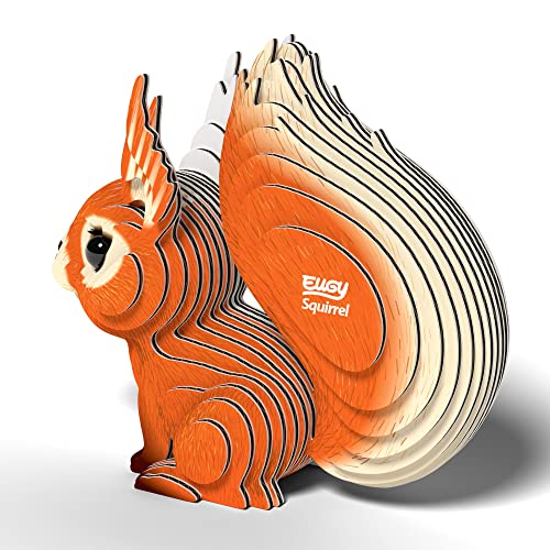 Eugy Squirrel 3D Puzzle, 36 Piece Eco-Friendly Educational Learning Puzzles For Kids 6+ #TOP3