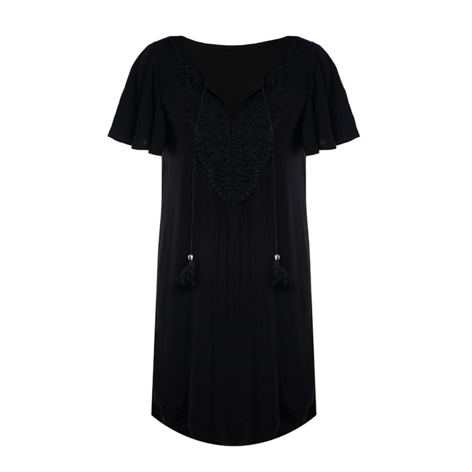 Vestido de playa para mujer, bikini de verano, cubierta pareos, vestido de playa, túnica, poncho de playa, blusa de playa, túnica de verano, vacaciones de verano, camisa de playa