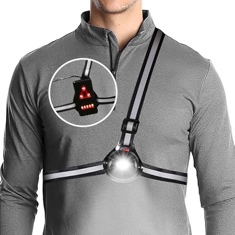 OHVBAEON USB Rechargeable Running Chest Light Cover