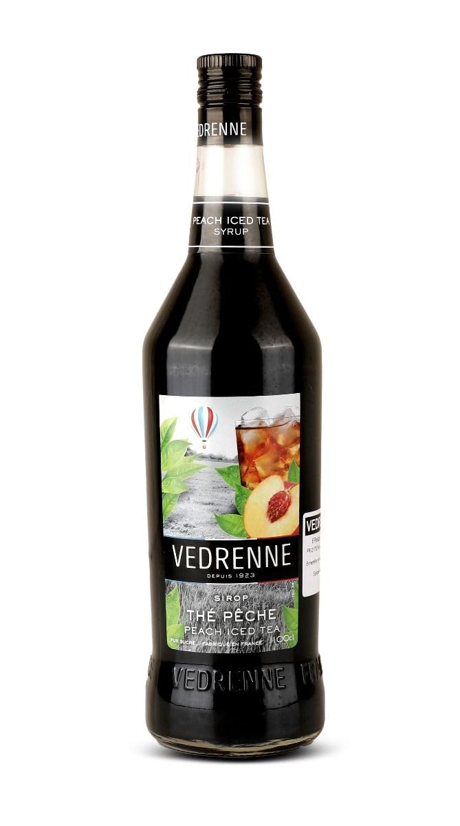 VEDRENNE PEACH ICED TEA SYRUP 1LTR
