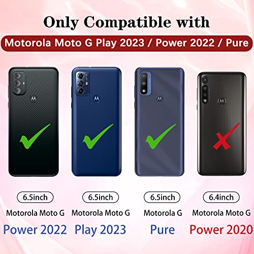 Oqplog For Motorola Moto G Pure/G Power(2022)/G Play(2023) Heavy Duty Phone Case For Girls Kids Women Boys Cute Cartoon Hard Triple Layers Cover Full Body Rugged Protective Cases For G Pure Zhizhu #TOP1