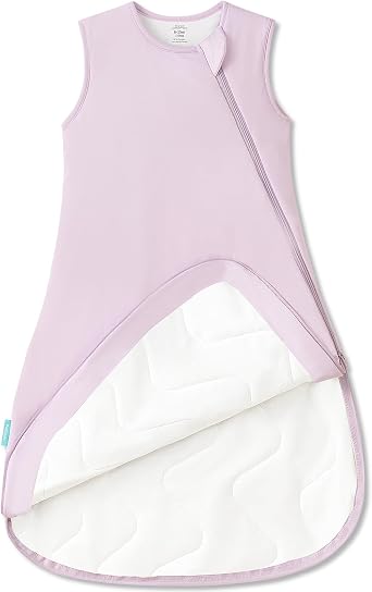 PurComfy Supersoft Bamboo Viscose Sleep Sack, 1.0 TOG Baby Sleeping Bag | Ideal For Sensitive Skin, 2-Way Zipper, All Season Baby Wearable Blanket, Neutral for Boy Girl