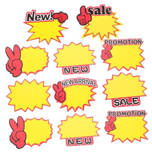 GALPADA 400 Unidades Etiquetas De Precio En Blanco Forma De Estrella, Mini Tamaño, Papel Seguro Bordes Redondeados, Carteles Prácticos Para Supermercados, Frutas, Verduras y Tiendas Minoristas