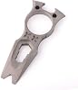 Hamans Titanium EDC Multi Tool with Wrench Bottle Opener Pry Bar Function Mini Portable Keychain Grey