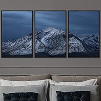 3 Piece Framed Canvas Wall Art Snow Mountain Canvas Prints Home Artwork Decoration for Living Room,Bedroom - 16