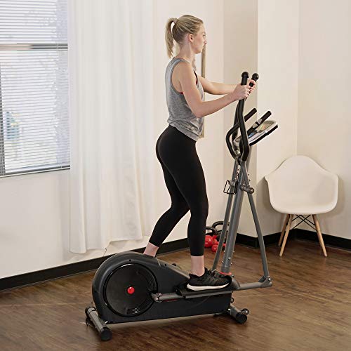 Sunny Health & Fitness Full Body Workout Electric Motorized Elliptical Trainer with Pre-Programmed Digital Performance Monitor, Low Impact Exercise, and Pulse Sensors - SF-E320002 by Sunny Health & Fitness - Image 2