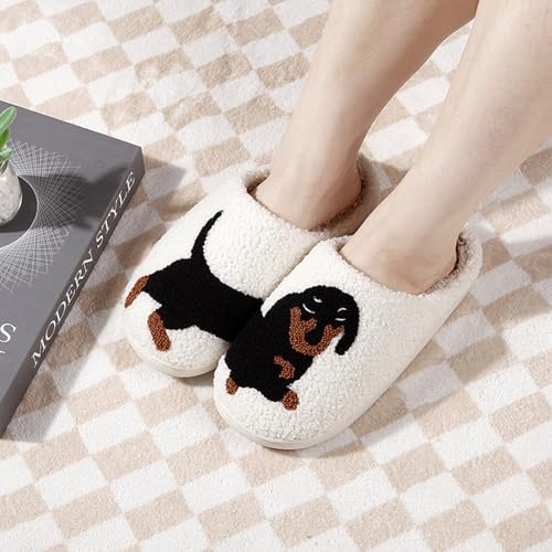 Image of Evil Eyes Cowboy Hat Slippers cute Warm Cozy House Shoes Soft Plush Fuzzy Slippers for Women Men