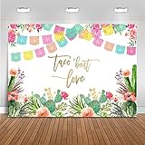 Mocsicka Taco Bout Love Backdrop Mexican Fiesta Theme Bridal Shower Party Decoration Bachelorette Wedding Engagement Photo Background (7x5ft (82x60 inch))