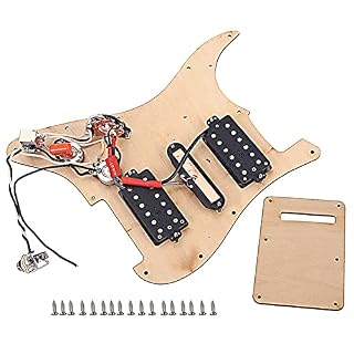 Chargé précâblé Plaque De Pickguard Pré-programmé Chargé HSH Pickups pour Accessoires Électriques Stratocaster - Les Beatles, Paul McCartney, John Lennon, RIngo Starr, George Harrison Chargé précâblé Plaque De Pickguard Pré-programmé Chargé HSH Pickups pour Accessoires Électriques Stratocaster – Image 2