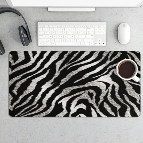Tapete para mouse con diseño de cebra blanco y negro miniatura 5