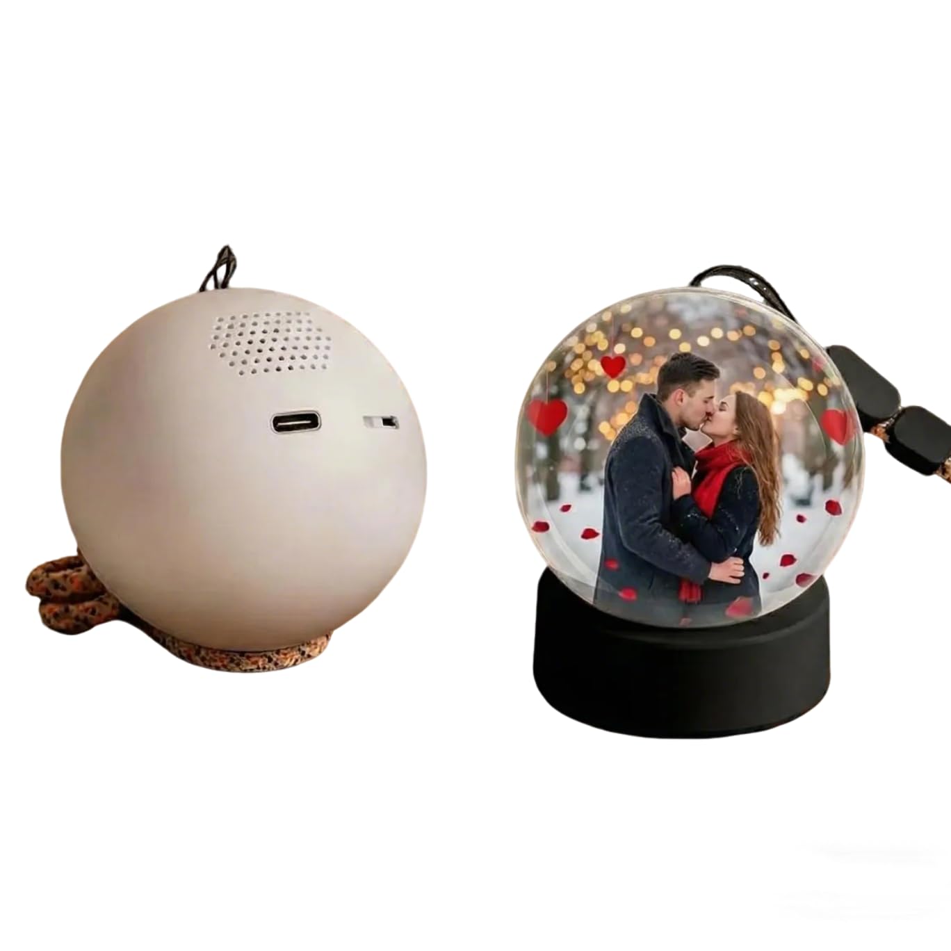 Globe vidéo personnalisé en boule de cristal pour immortaliser vos souvenirs