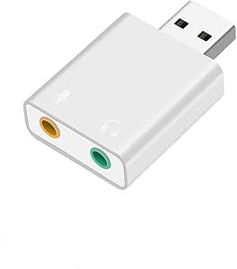 Scheda Audio USB Esterna Con Jack 3.5mm - Adattatore Per Microfono E Altoparlante - Foto 8