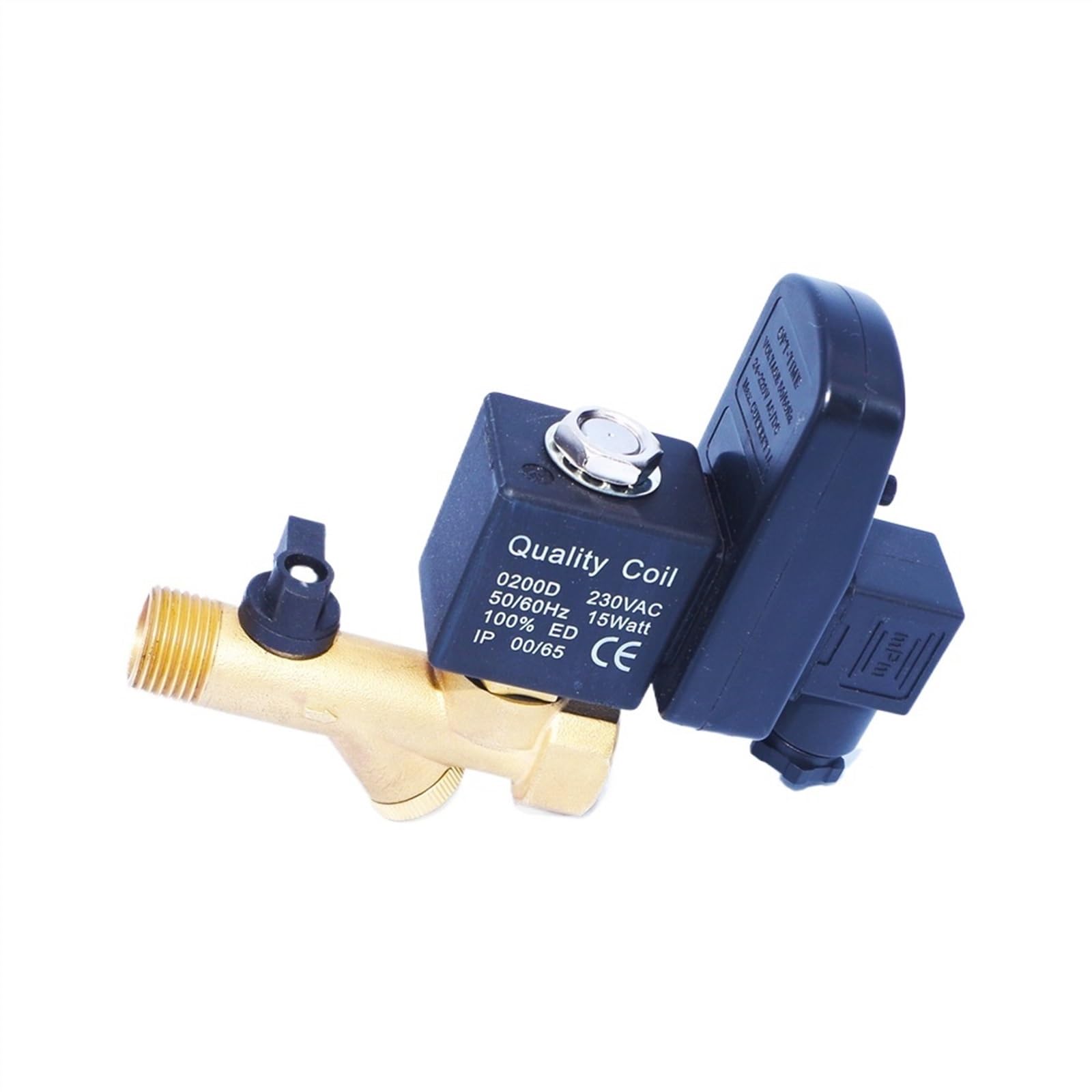 Válvula solenoide de Agua de Drenaje electrónico automático de latón de acción Directa de 1/2 Pulgada 24v CC(110V AC)