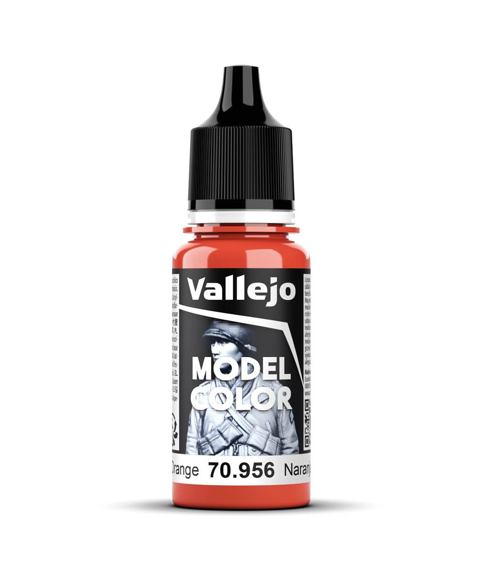 Vallejo Model Color 17 ml Acrylic Paint - Clear Orange