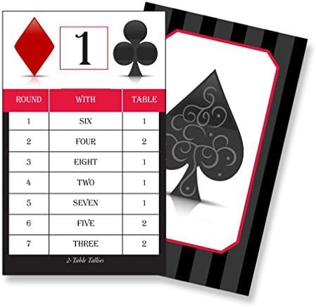 Classic 2-Table Reusable Bridge Tallies