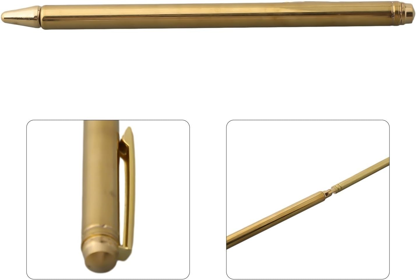 99.9% Copper Dowsing Rods, Telescopic Metal Detector Probe for Water Finding, Gold & Mineral Exploration, Adjustable 150mm to 555mm Length, Portable Divining Tool for Treasure Hunting(Silver)