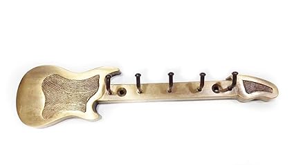 Brass India Guitar Furniture/Wall/Door Key Hook | Full Antique Pure Brass Material | 10