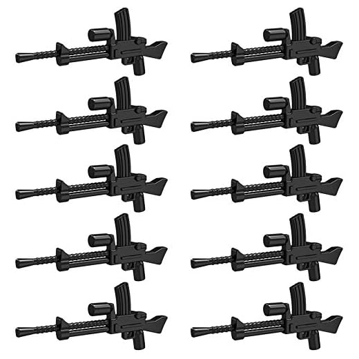 TRCS WW2 militära vapenleksaker, 10 delar anpassade vapen byggstenar för polisen armé soldater minifigurer kompatibla med Lego
