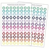 House Icon Stickers, Household Chores, Mortgage, Housework Planner Stickers, Approx. 0.4' x 0.4' Sticker Size, Two Sticker Sheets each 5 x 7' in Size, 192 Total Stickers