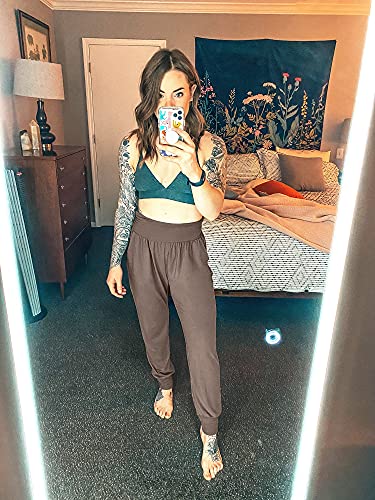 Image of UEU Women's Cozy Yoga Joggers Pants Loose Workout Sweatpants Comfy Lounge Pants with Pockets
