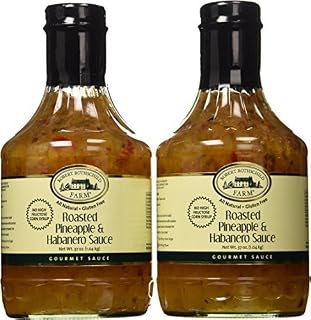 Roasted Pineapple & Habanero Sauce, 2 37 Ounce Bottles by Robert Rothschild Farm