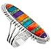 925 Sterling Silver Ring with Genuine Gemstones Sizes 6 to 13 (8)
