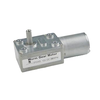 CHACNS 370WG Electric Motor 12V DC 100RPM Reducer Worm Geared Drive Motor