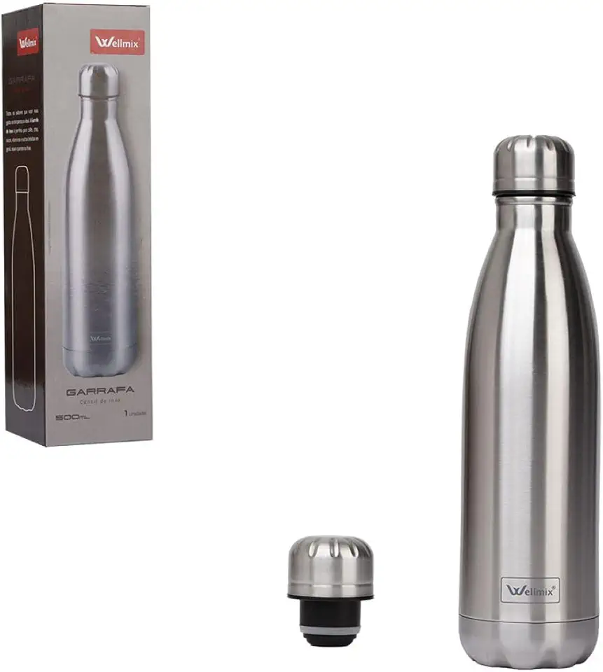 Garrafa Térmica Inox Água Gelada Para Academia Viagem 750ml