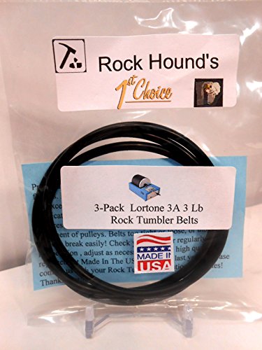 Replacement Drive Belts for Lortone 3A Rock Tumbler- 3 pack