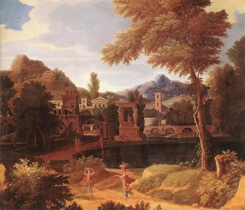Art imprimé image paysage imaginaire par Francisque, tableau décoration salon