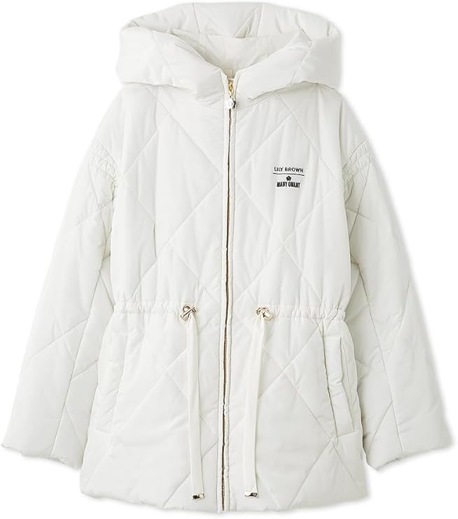 【本日発送可能】デイジーチャーム付きキルトダウンミドルコート Amazon.co.jp: [リリーブラウン] MARY QUANT デイジーチャーム付き