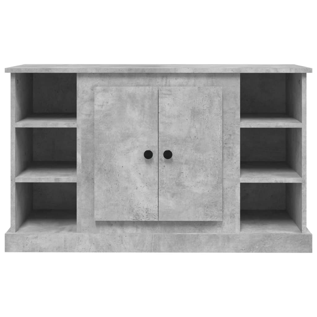 vidaXL Sideboard, Kommode mit viel Stauraum, Highboard Wohnzimmerschrank mit Türen, Schrank Anrichte Beistellschrank, Betongrau Holzwerkstoff