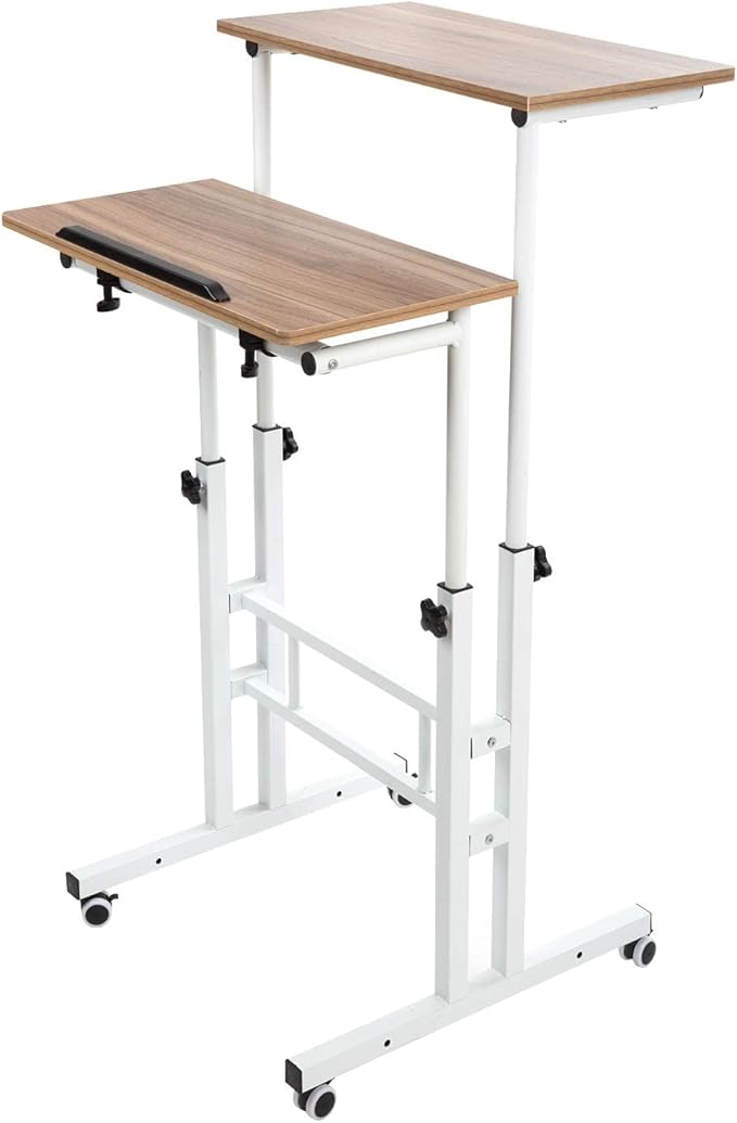 SIDUCAL Mobile Standing Desk, Rolling Standing Desk Laptop