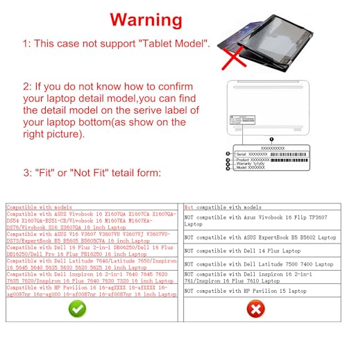 Funda Protectora para ASUS Vivobook 16 Negra miniatura 2