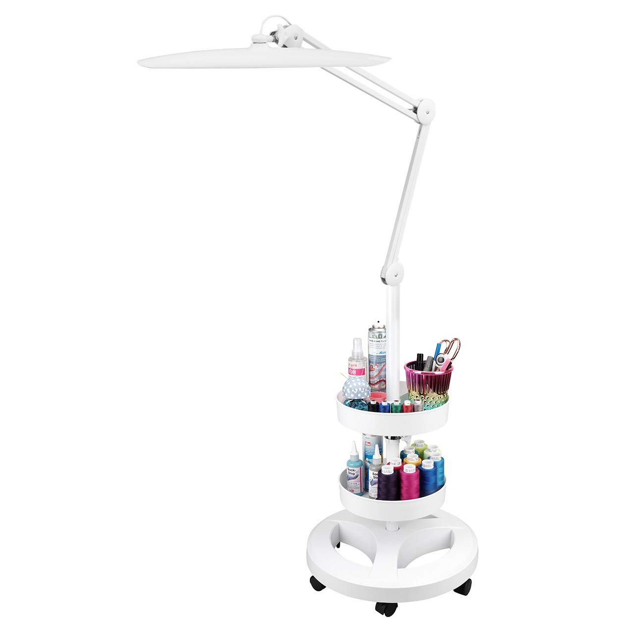 SEMPLIX LED Arbeitsleuchte weiß 182LED's | 4fach dimmbar, Tageslicht