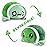 TeeTurtle - The Original Reversible Turtle Plushie - Kawaii + Worried Green - Cute Sensory Fidget Stuffed Animals That Show Your Mood