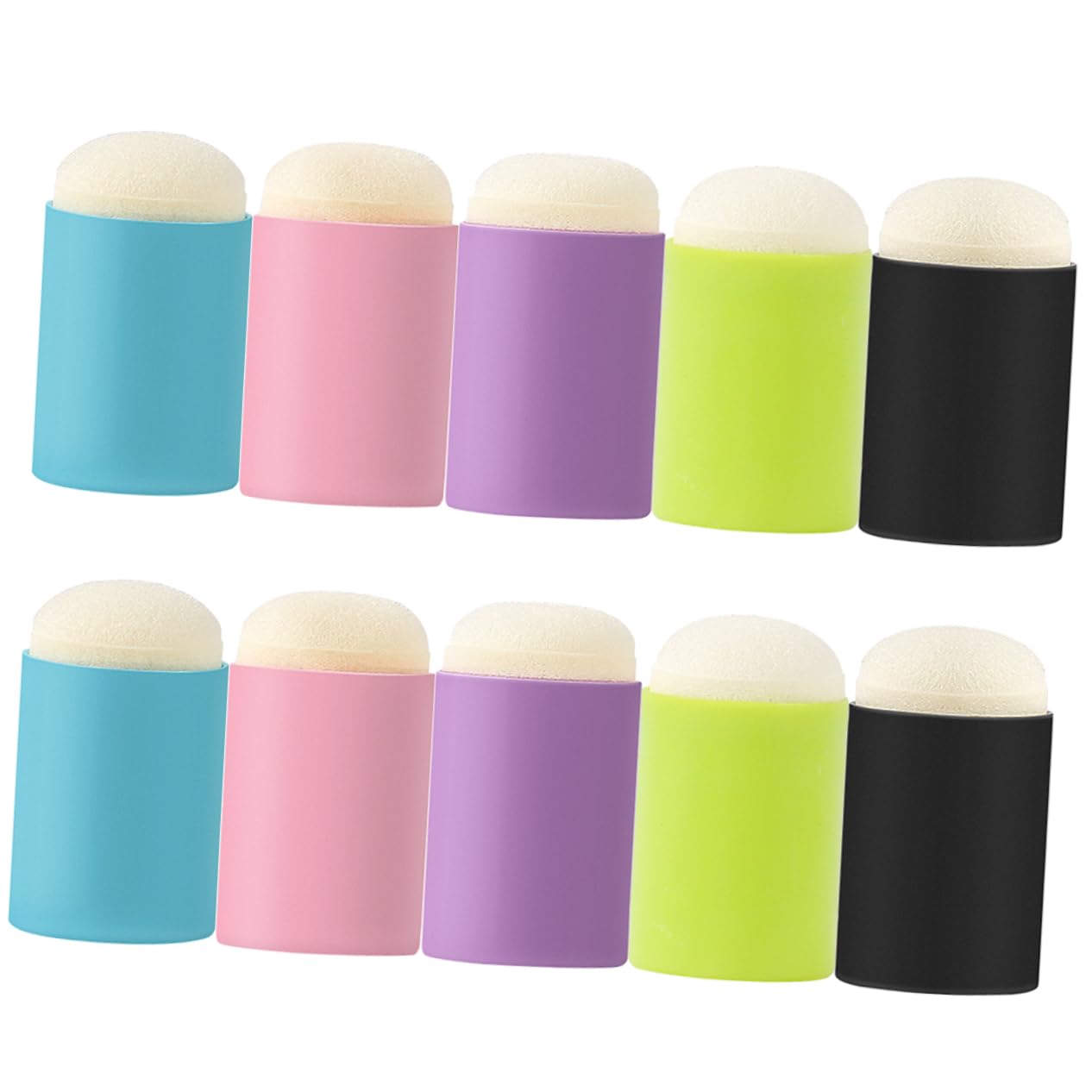 IWOWHERO DIY Sponge Seals for Boys and Girls 10pcs Art Painting Sponges Fingertip Moisteners for Craft Projects