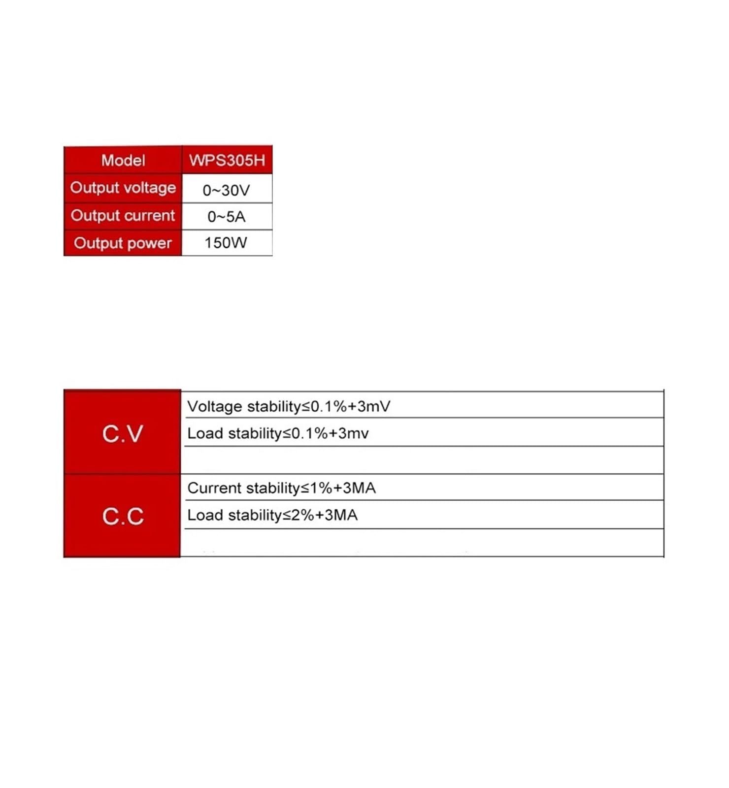 Alimentatore DC APS305H Alimentatore switching regolatore programmabile 30V 5A